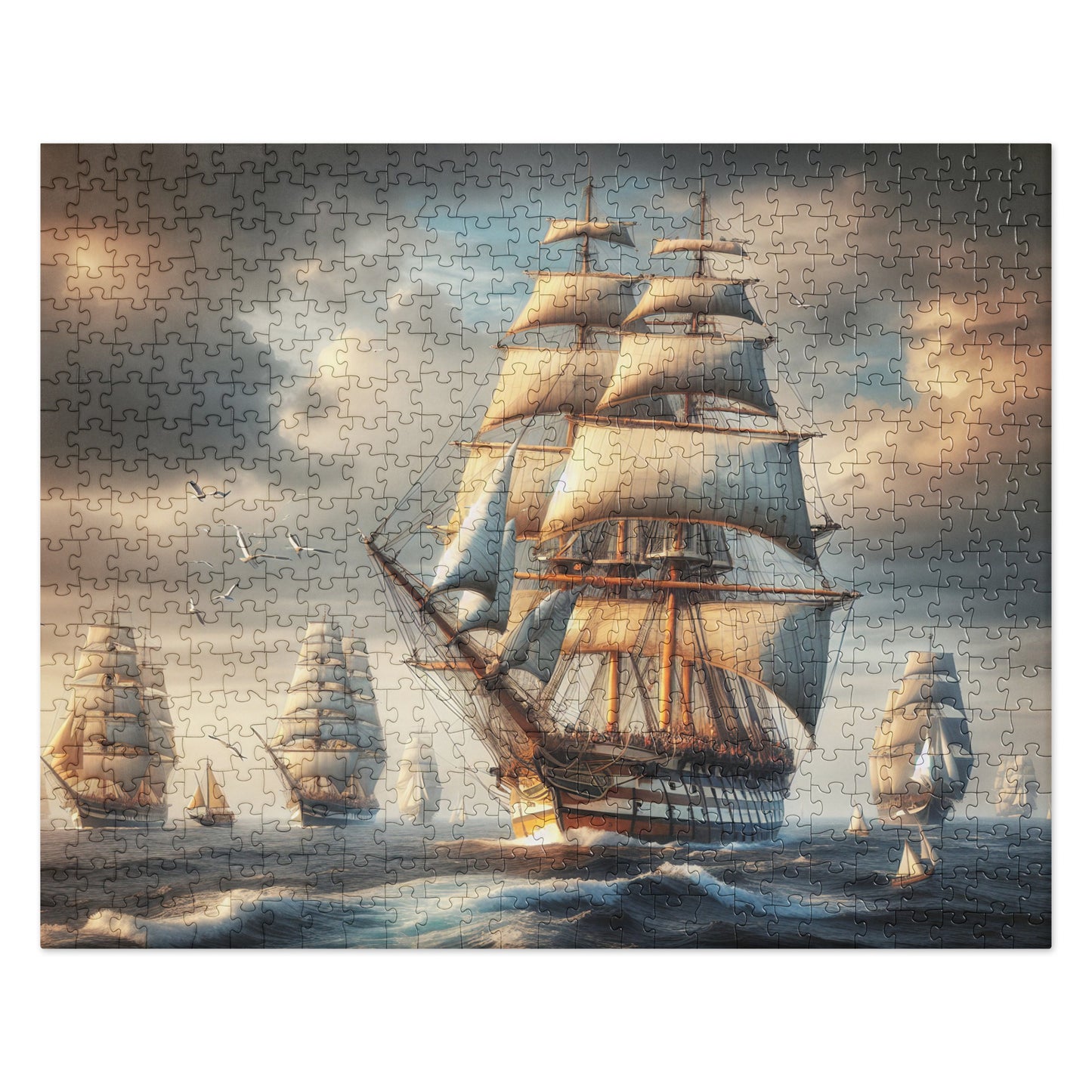 Tall Ships on the water - Jigsaw Puzzle