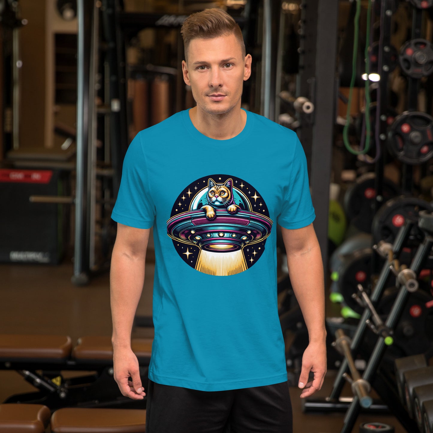 Attack of the UFO Cats - Men's T-Shirt