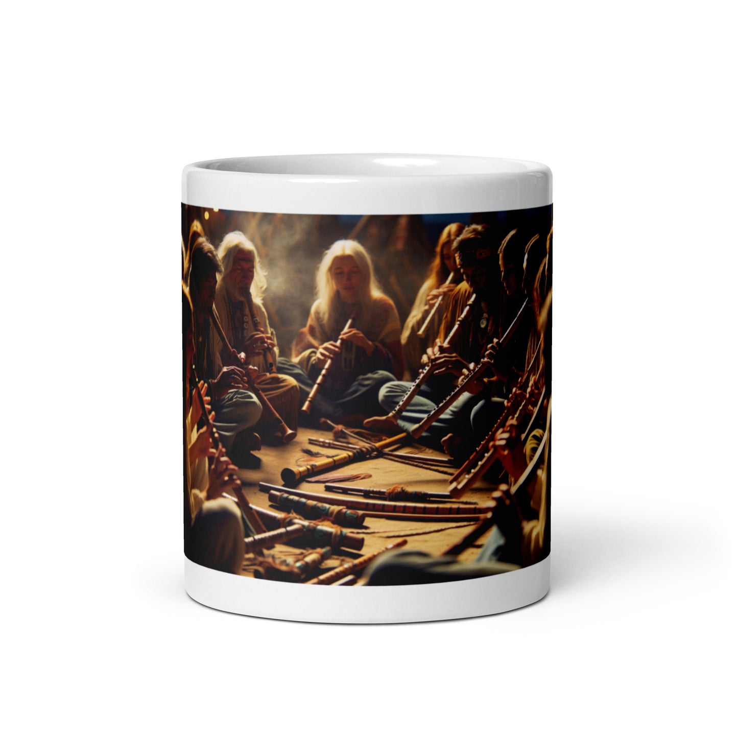 Native American Flute Circle Session - Ceramic Coffee Mug