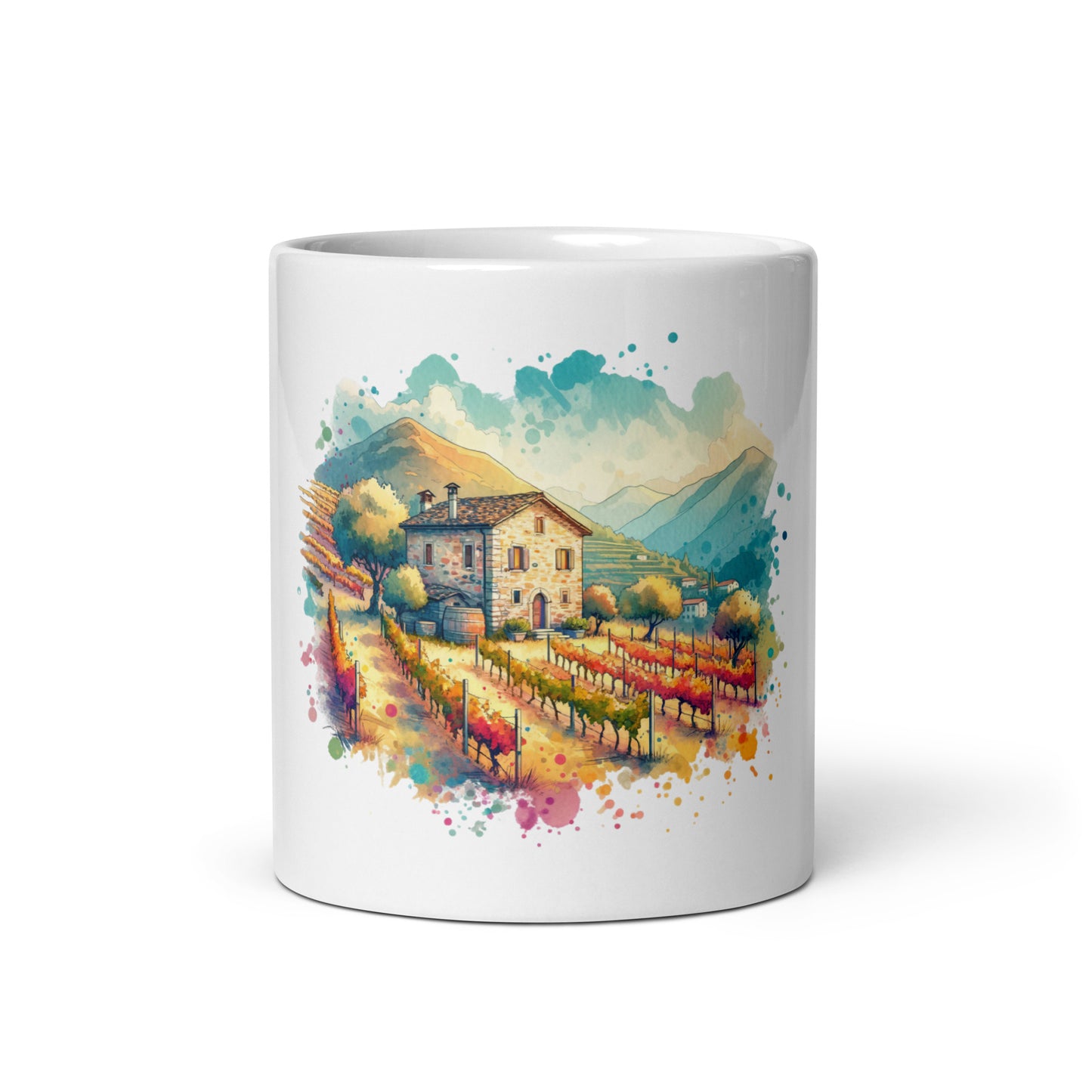 Quaint Old Stone Home and Orchards - Ceramic Coffee Mug