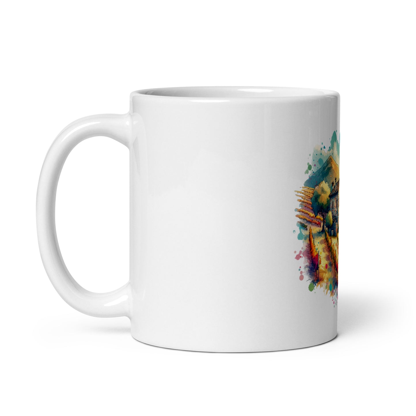 Quaint Old Stone Home and Orchards - Ceramic Coffee Mug