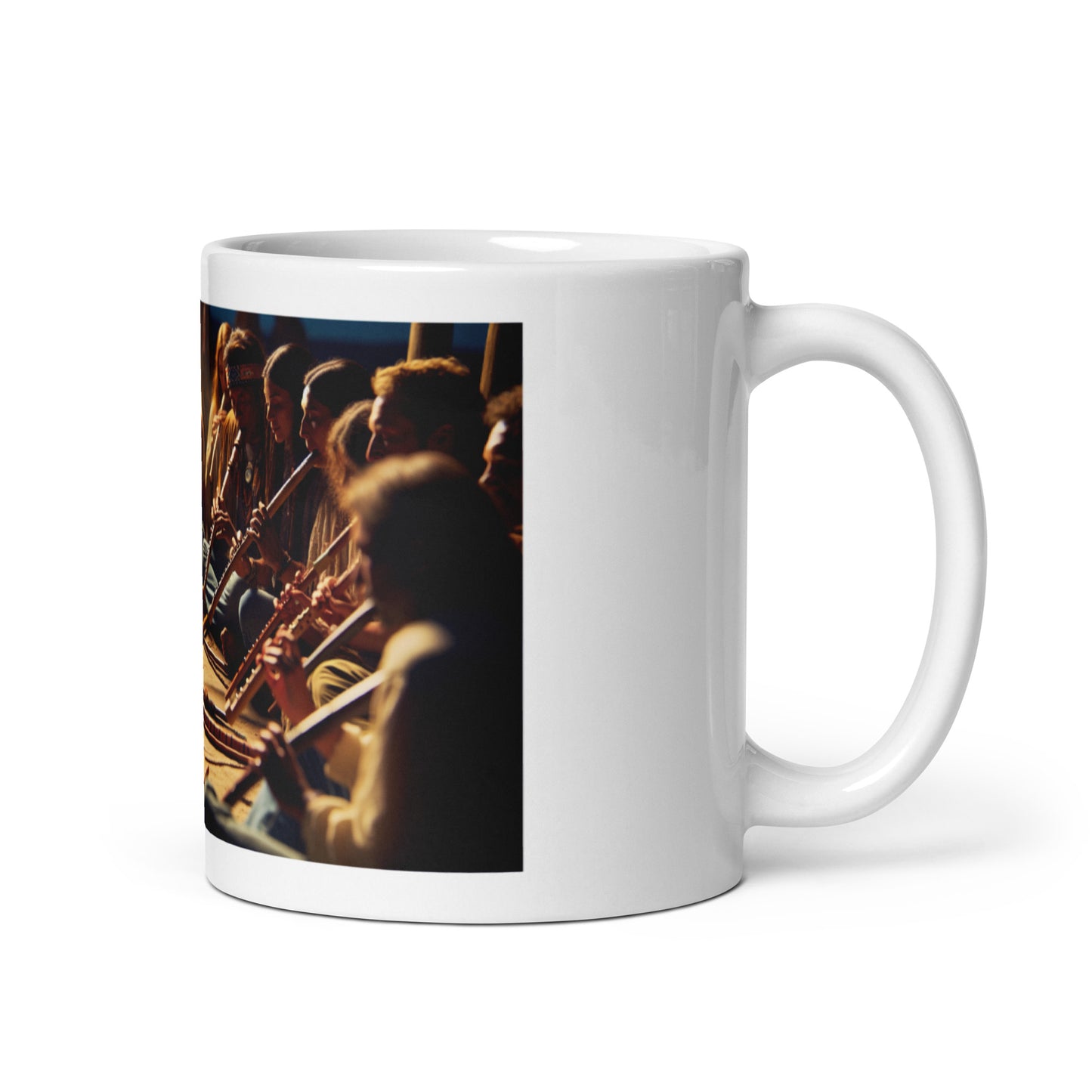 Native American Flute Circle Session - Ceramic Coffee Mug