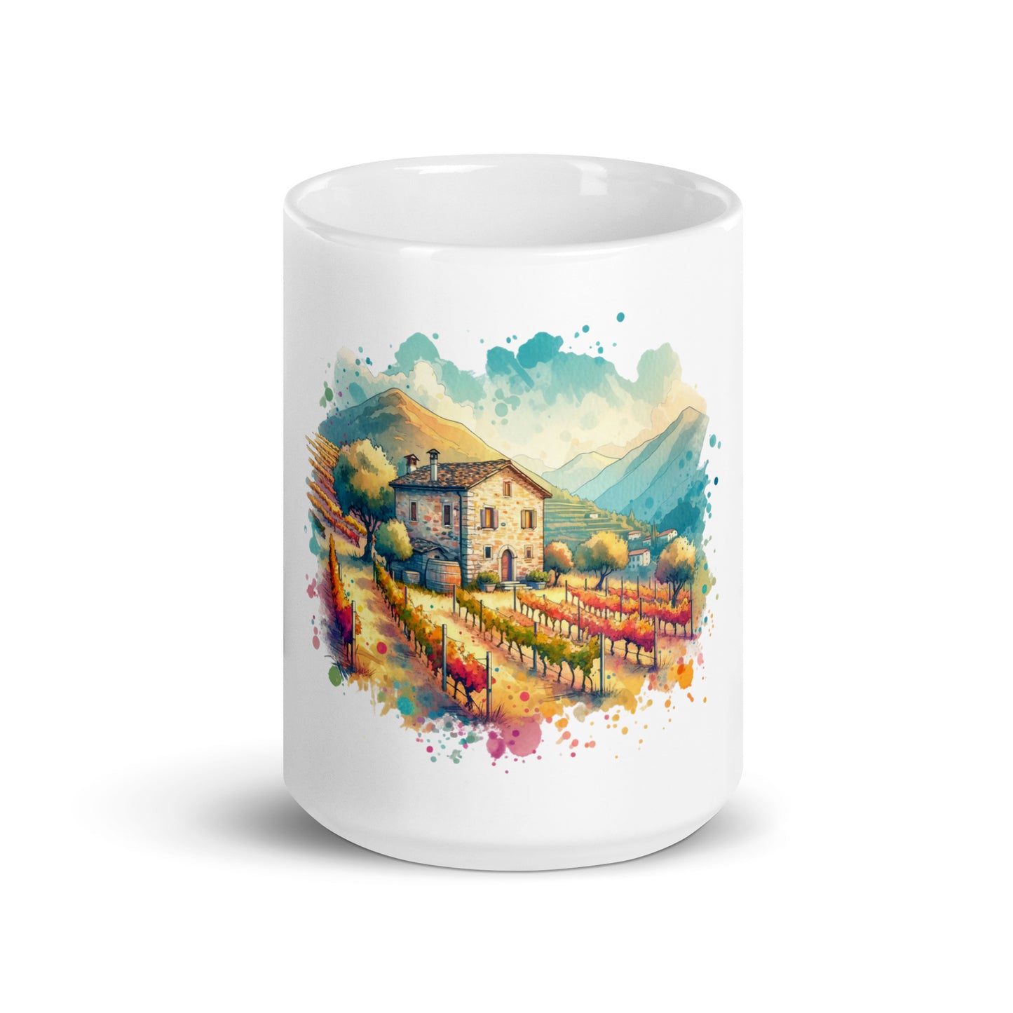 Quaint Old Stone Home and Orchards - Ceramic Coffee Mug