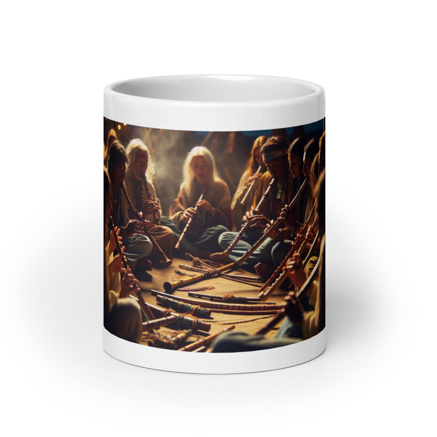 Native American Flute Circle Session - Ceramic Coffee Mug