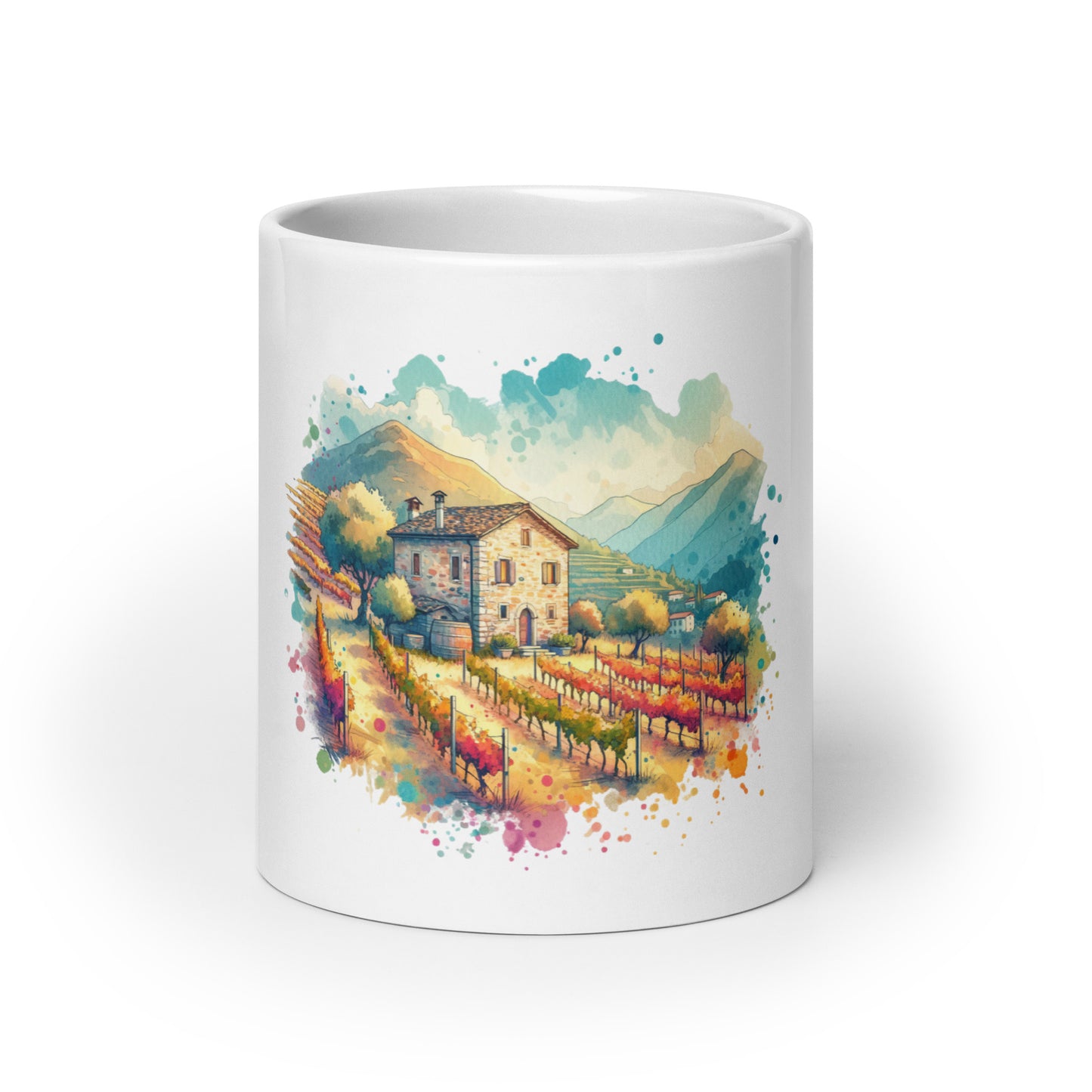 Quaint Old Stone Home and Orchards - Ceramic Coffee Mug