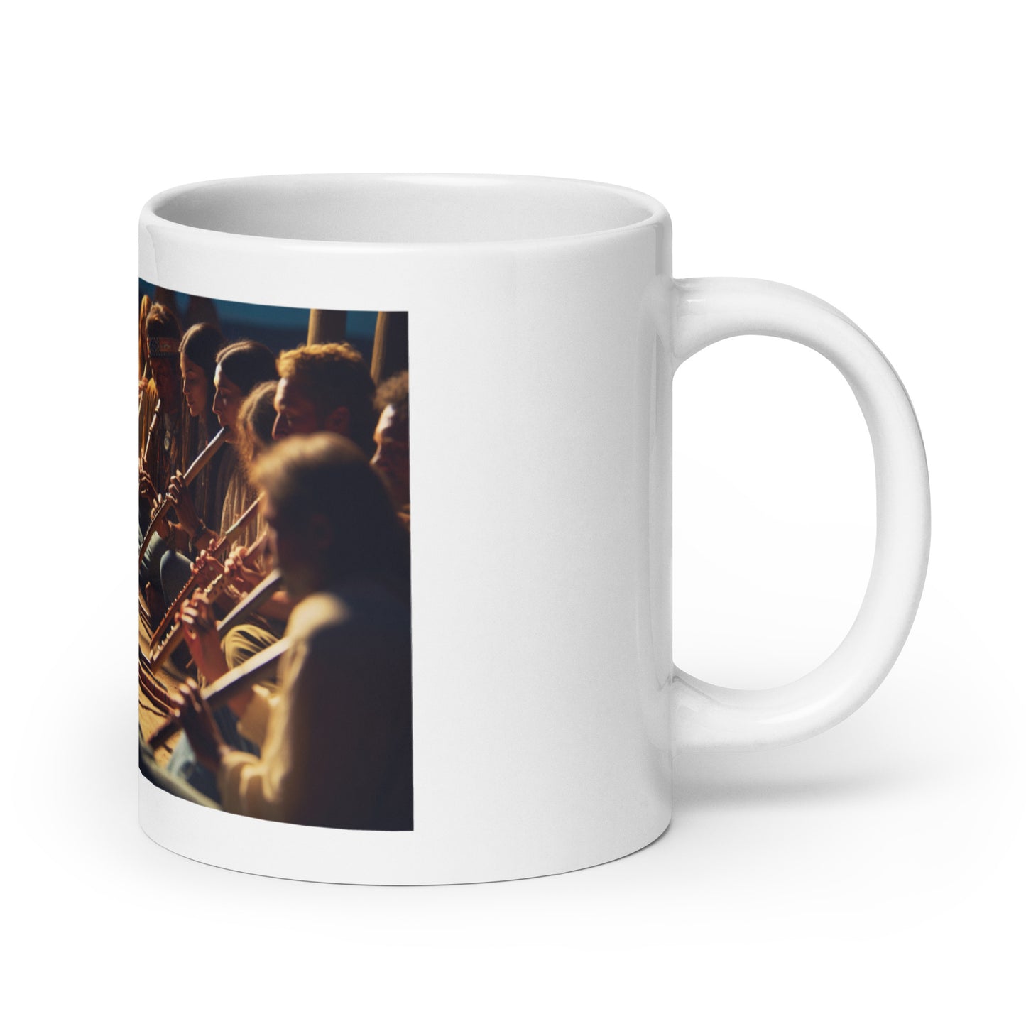 Native American Flute Circle Session - Ceramic Coffee Mug